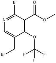 Methyl 2-bromo-5-(bromomethyl)-4-(trifluoromethoxy)pyridine-3-carboxylate Structure