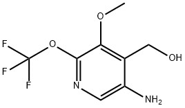 5-Amino-3-methoxy-2-(trifluoromethoxy)pyridine-4-methanol Structure