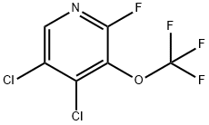 4,5-Dichloro-2-fluoro-3-(trifluoromethoxy)pyridine Structure