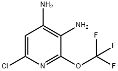 6-Chloro-3,4-diamino-2-(trifluoromethoxy)pyridine Structure