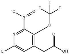 6-Chloro-2-nitro-3-(trifluoromethoxy)pyridine-4-acetic acid Structure