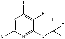 3-Bromo-6-chloro-4-iodo-2-(trifluoromethoxy)pyridine Structure