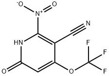 3-Cyano-6-hydroxy-2-nitro-4-(trifluoromethoxy)pyridine 구조식 이미지