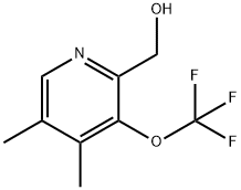 4,5-Dimethyl-3-(trifluoromethoxy)pyridine-2-methanol Structure