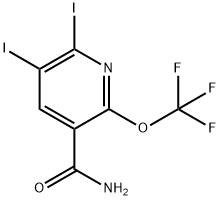 2,3-Diiodo-6-(trifluoromethoxy)pyridine-5-carboxamide Structure