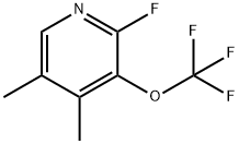 4,5-Dimethyl-2-fluoro-3-(trifluoromethoxy)pyridine Structure