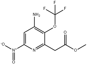 Methyl 4-amino-6-nitro-3-(trifluoromethoxy)pyridine-2-acetate Structure