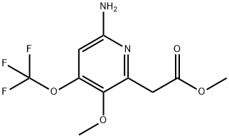 Methyl 6-amino-3-methoxy-4-(trifluoromethoxy)pyridine-2-acetate Structure