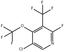 5-Chloro-2-fluoro-4-(trifluoromethoxy)-3-(trifluoromethyl)pyridine Structure