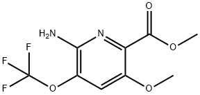 Methyl 2-amino-5-methoxy-3-(trifluoromethoxy)pyridine-6-carboxylate Structure