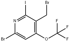 6-Bromo-3-(bromomethyl)-2-iodo-4-(trifluoromethoxy)pyridine Structure