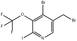 4-Bromo-5-(bromomethyl)-2-iodo-3-(trifluoromethoxy)pyridine Structure