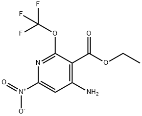 Ethyl 4-amino-6-nitro-2-(trifluoromethoxy)pyridine-3-carboxylate Structure