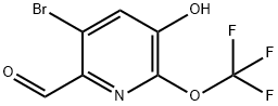 3-Bromo-5-hydroxy-6-(trifluoromethoxy)pyridine-2-carboxaldehyde Structure