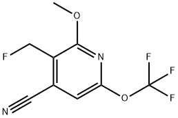 4-Cyano-3-(fluoromethyl)-2-methoxy-6-(trifluoromethoxy)pyridine Structure