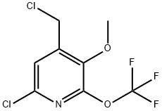 6-Chloro-4-(chloromethyl)-3-methoxy-2-(trifluoromethoxy)pyridine Structure