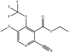 Ethyl 2-cyano-5-methoxy-4-(trifluoromethoxy)pyridine-3-carboxylate Structure