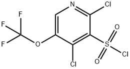 2,4-Dichloro-5-(trifluoromethoxy)pyridine-3-sulfonyl chloride Structure