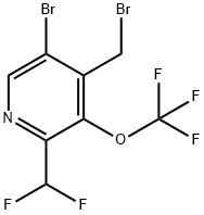 5-Bromo-4-(bromomethyl)-2-(difluoromethyl)-3-(trifluoromethoxy)pyridine Structure