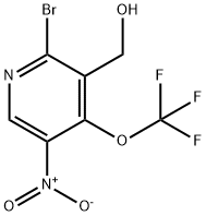 2-Bromo-5-nitro-4-(trifluoromethoxy)pyridine-3-methanol Structure