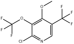 2-Chloro-4-methoxy-3-(trifluoromethoxy)-5-(trifluoromethyl)pyridine Structure