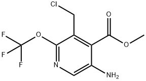 Methyl 5-amino-3-(chloromethyl)-2-(trifluoromethoxy)pyridine-4-carboxylate Structure