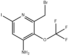 4-Amino-2-(bromomethyl)-6-iodo-3-(trifluoromethoxy)pyridine Structure