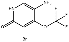 5-Amino-3-bromo-2-hydroxy-4-(trifluoromethoxy)pyridine Structure