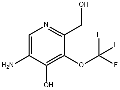 5-Amino-4-hydroxy-3-(trifluoromethoxy)pyridine-2-methanol Structure