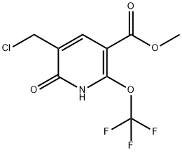 Methyl 3-(chloromethyl)-2-hydroxy-6-(trifluoromethoxy)pyridine-5-carboxylate Structure