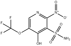 4-Hydroxy-2-nitro-5-(trifluoromethoxy)pyridine-3-sulfonamide Structure