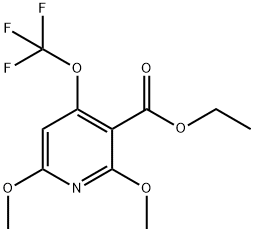 Ethyl 2,6-dimethoxy-4-(trifluoromethoxy)pyridine-3-carboxylate Structure