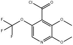 2,3-Dimethoxy-5-(trifluoromethoxy)pyridine-4-carbonyl chloride Structure