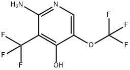 2-Amino-4-hydroxy-5-(trifluoromethoxy)-3-(trifluoromethyl)pyridine Structure