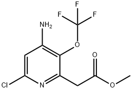 Methyl 4-amino-6-chloro-3-(trifluoromethoxy)pyridine-2-acetate Structure