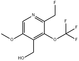 2-(Fluoromethyl)-5-methoxy-3-(trifluoromethoxy)pyridine-4-methanol Structure