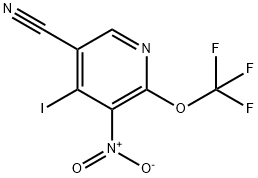 5-Cyano-4-iodo-3-nitro-2-(trifluoromethoxy)pyridine Structure