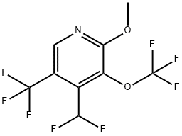 4-(Difluoromethyl)-2-methoxy-3-(trifluoromethoxy)-5-(trifluoromethyl)pyridine Structure