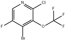 4-Bromo-2-chloro-5-fluoro-3-(trifluoromethoxy)pyridine Structure