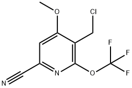 3-(Chloromethyl)-6-cyano-4-methoxy-2-(trifluoromethoxy)pyridine Structure