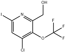 4-Chloro-6-iodo-3-(trifluoromethoxy)pyridine-2-methanol Structure