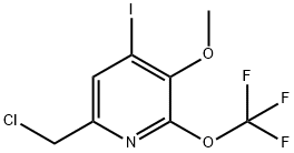 6-(Chloromethyl)-4-iodo-3-methoxy-2-(trifluoromethoxy)pyridine Structure