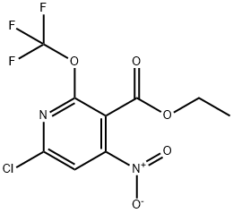 Ethyl 6-chloro-4-nitro-2-(trifluoromethoxy)pyridine-3-carboxylate Structure