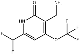 3-(Aminomethyl)-6-(difluoromethyl)-2-hydroxy-4-(trifluoromethoxy)pyridine Structure