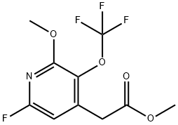 Methyl 6-fluoro-2-methoxy-3-(trifluoromethoxy)pyridine-4-acetate 구조식 이미지