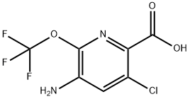 3-Amino-5-chloro-2-(trifluoromethoxy)pyridine-6-carboxylic acid Structure