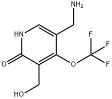 5-(Aminomethyl)-2-hydroxy-4-(trifluoromethoxy)pyridine-3-methanol Structure