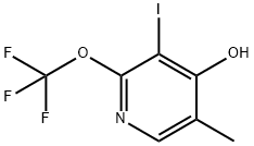 4-Hydroxy-3-iodo-5-methyl-2-(trifluoromethoxy)pyridine Structure