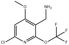 3-(Aminomethyl)-6-chloro-4-methoxy-2-(trifluoromethoxy)pyridine Structure