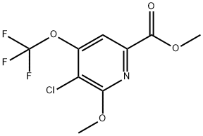 Methyl 3-chloro-2-methoxy-4-(trifluoromethoxy)pyridine-6-carboxylate Structure